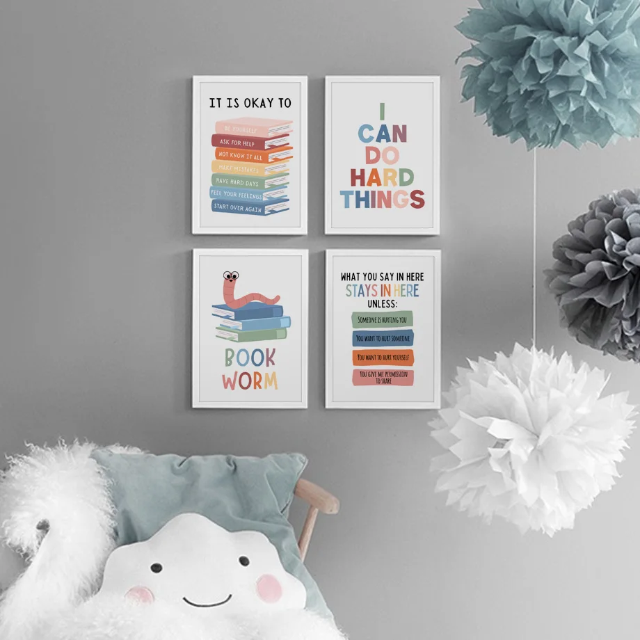 영어 교육 관련 명언, 동기 부여를 위한 교실 포스터  - Kids Education Motivation 리뷰 및 가격